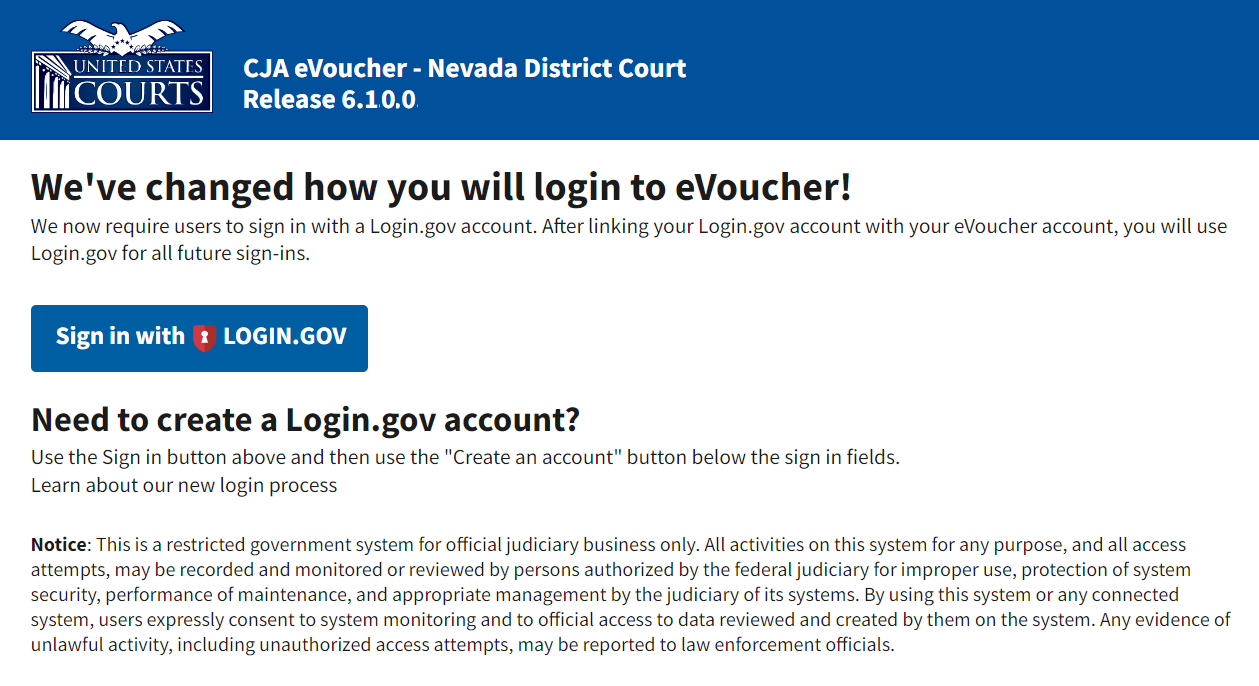 Sign in with Login.gov